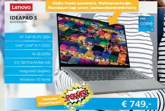 Informatique Lenovo Ideapad 5 82FE00LUMH aanbieding