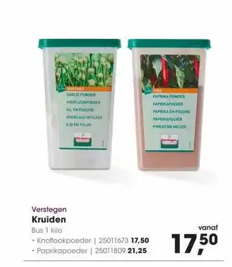 HANOS Verstegen kruiden aanbieding