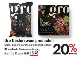 Sligro Gri oesterzwam producten aanbieding