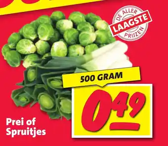 Nettorama Prei of Spruitjes 500 gram aanbieding