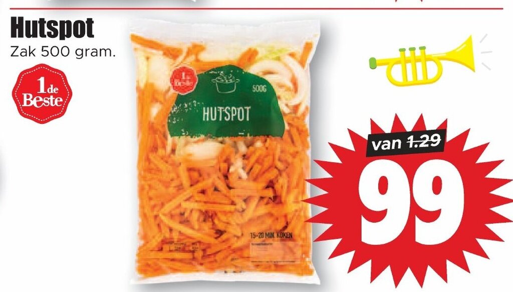 Hutspot 500 gram aanbieding bij Dirk