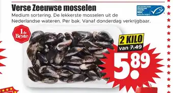 Dirk Verse Zeeuwse Mosselen 2 kilo aanbieding