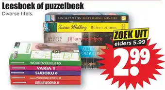 Dirk Leesboek of puzzelboek aanbieding