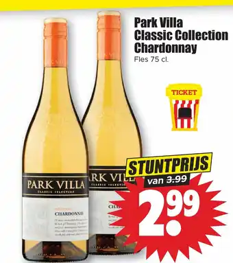 Dirk Park Villa Classic Collection Chardonnay 75 cl aanbieding