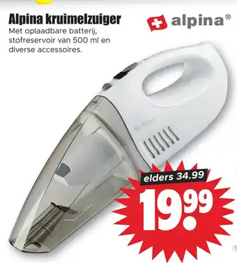 Dirk Alpina kruimelzuiger aanbieding