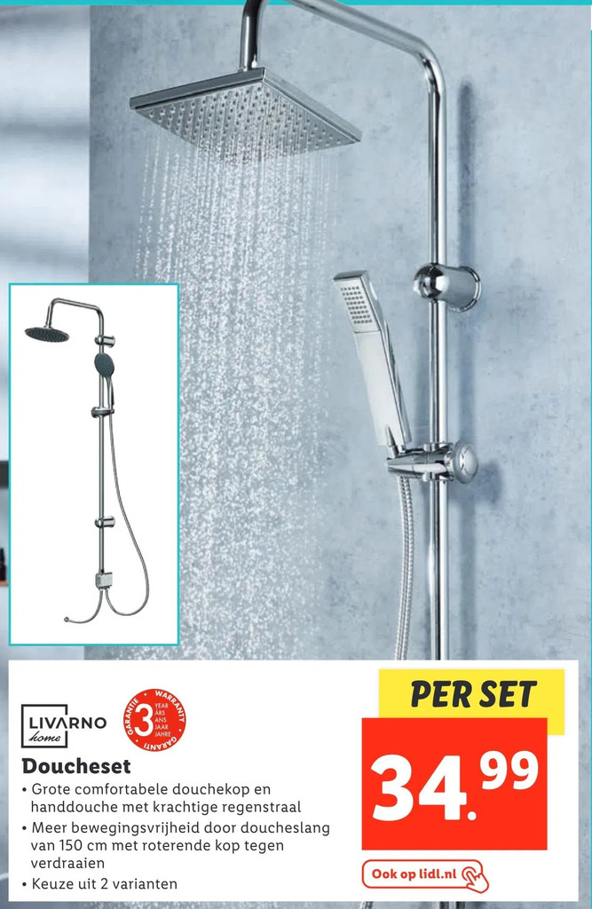 Doucheset aanbieding bij Lidl