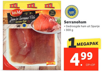 Lidl Serranoham aanbieding