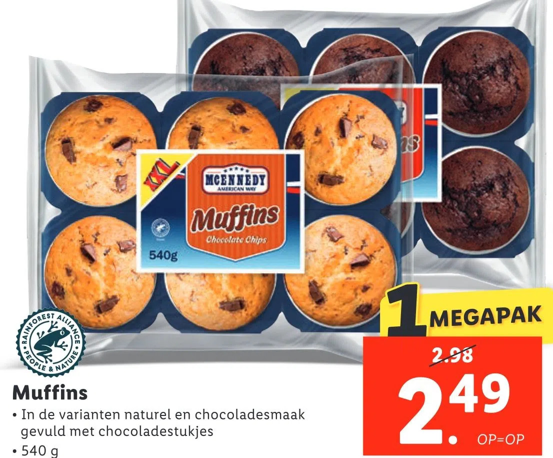 Muffins aanbieding bij Lidl