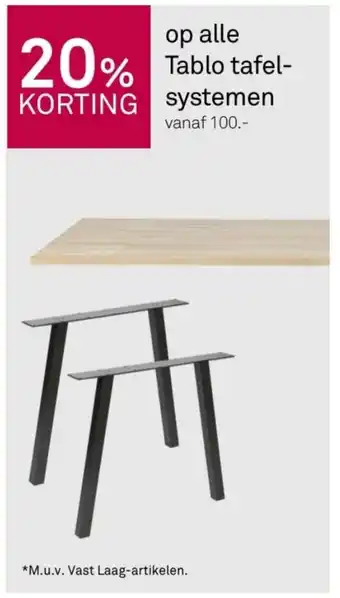 Karwei alle Tablo tafel-systemen aanbieding