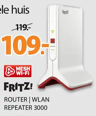 Expert Fritz! Router | WLAN REPEATER 3000 aanbieding