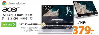 Expert ACER LAPTOP | CHROMEBOOK SPIN 513 (CP513-1H-S13R) aanbieding