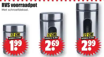 Dirk Rvs voorraadpot aanbieding