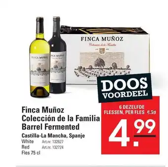 Sligro Finca muñoz colección de la famila barrel fermented aanbieding