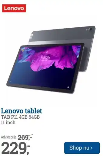 BCC Lenovo tablet aanbieding