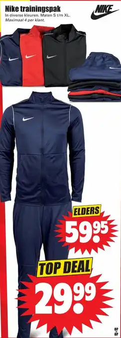 Dirk Nike trainingspak aanbieding
