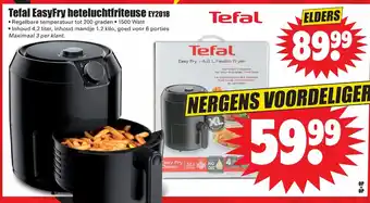 Dirk Tefal easyfry heteluchtfriteuse EY2018 aanbieding