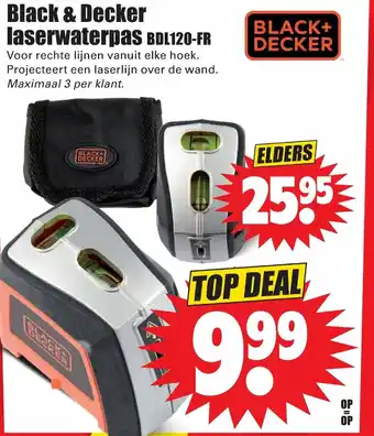 Dirk Black & decker laserwaterpas BDL120-FR aanbieding