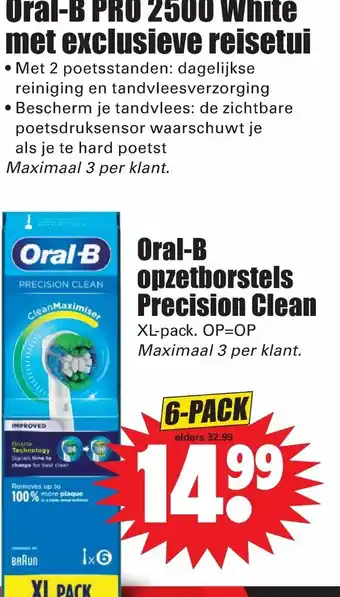 Dirk Oral-b pro 2500 white met exclusieve reisetui aanbieding