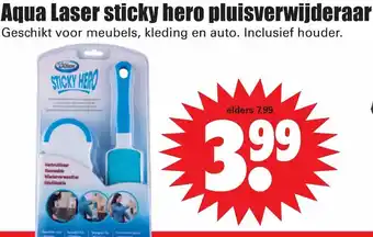 Dirk Aqua Laser sticky hero pluisverwijderaar aanbieding