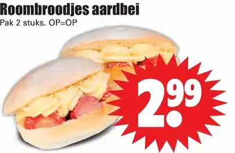 Dirk Roombroodjes aardbei aanbieding