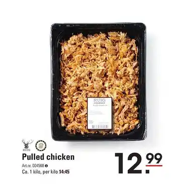 De Kweker Pulled chicken aanbieding