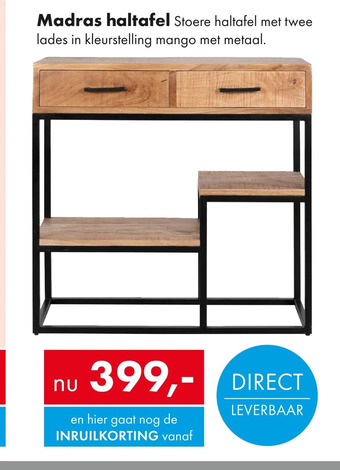 Woonsquare Madras haltafel aanbieding