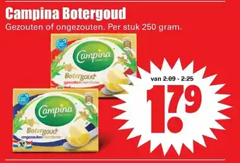 Dirk Campina botergoud 250g aanbieding