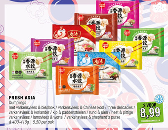 Amazing Oriëntal Fresh asia dumplings aanbieding