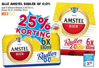 Boon`s Markt Alle amstel radler of 0,0% aanbieding