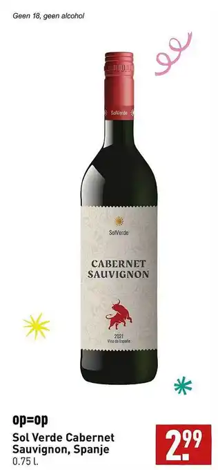 ALDI Sol verde cabernet sauvignon, spanje aanbieding