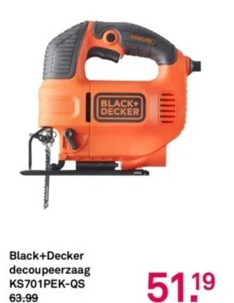 Karwei Black+decker decoupeerzaag aanbieding