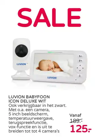 Prenatal Luvion babyfoon icon deluxe wit aanbieding