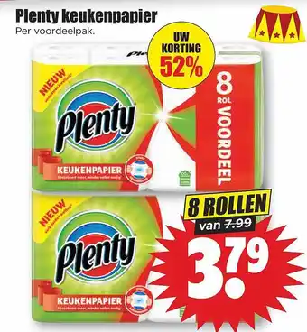 Dirk Plenty keukenpapier aanbieding