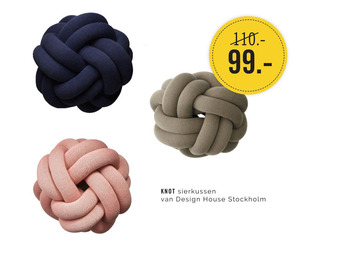 Eijerkamp Design House Stockholm Knot Sierkussen Roze aanbieding