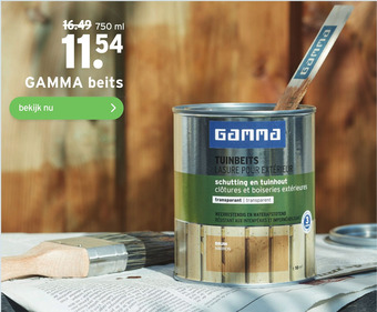 GAMMA GAMMA beits aanbieding