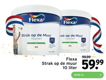 GAMMA Flexa Strak op de muur 10 liter aanbieding