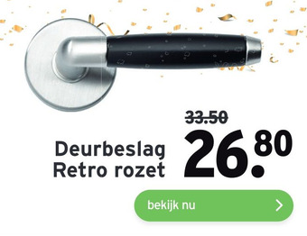 GAMMA Deurbeslag Retro rozet aanbieding