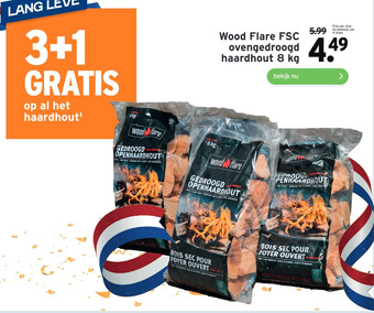 GAMMA Wood Flare FSC ovengedroogd haardhout 8 kg aanbieding