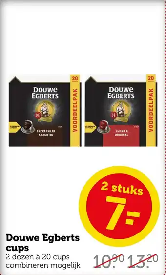 Coop Douwe egberts cups aanbieding