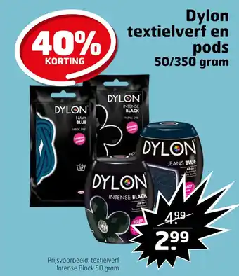 Trekpleister Dylon textielverf en pods aanbieding