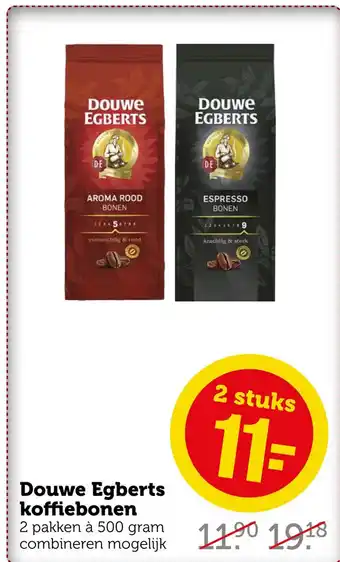 Coop Douwe egberts koffiebonen aanbieding