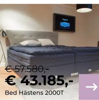 Slaapboulevard Kwakernaat Bed hästens 2000t aanbieding