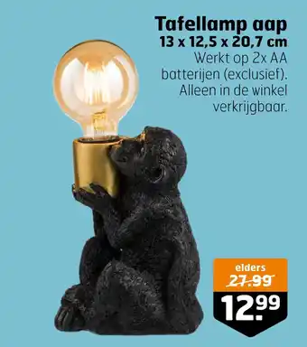 Trekpleister Tafellamp aap aanbieding