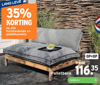 GAMMA Palletbank aanbieding