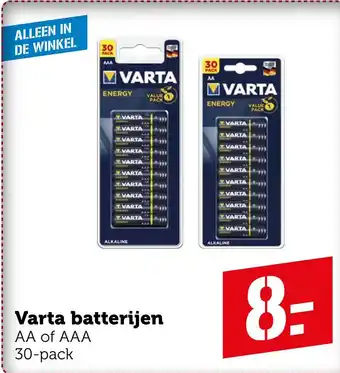 Coop Varta batterijen aanbieding