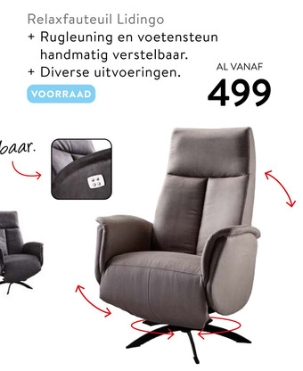 Profijt Meubel Relaxfauteuil Lidingo aanbieding