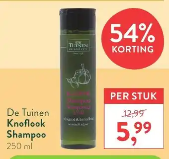 Holland & Barrett De Tuinen Knoflook Shampoo 250ml aanbieding