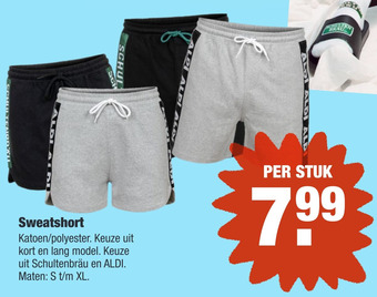 ALDI Sweatshort ve aanbieding