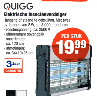 ALDI Quigg Elektrische insectenverdelger aanbieding