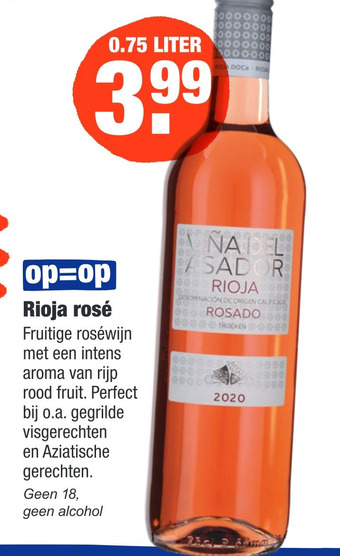 ALDI Rioja rosé aanbieding